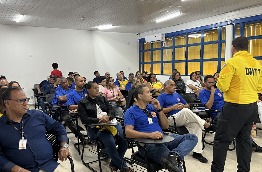 DMTT aborda assédio e importunação com profissionais do transporte escolar