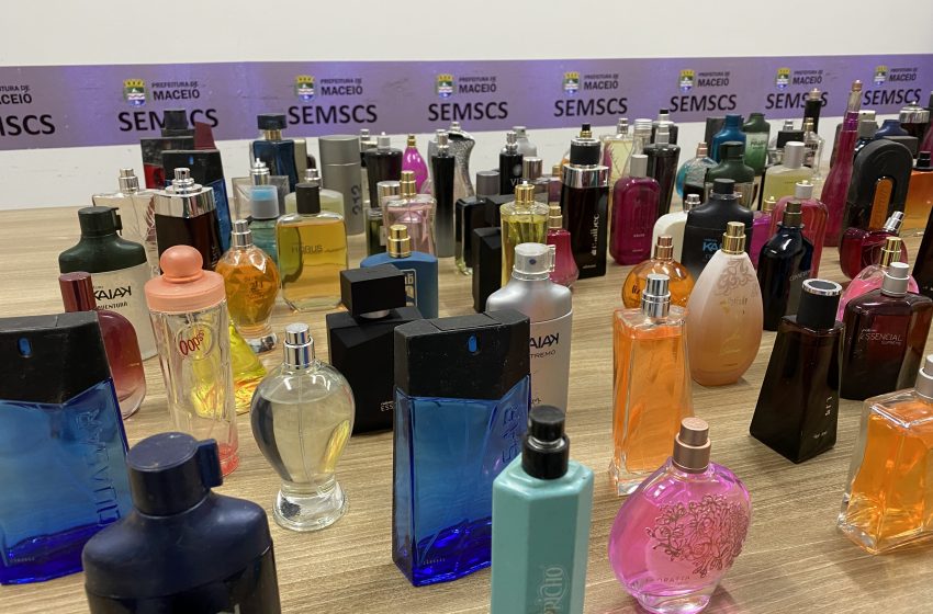 Convívio social apreende perfumes falsificados no Centro de Maceió