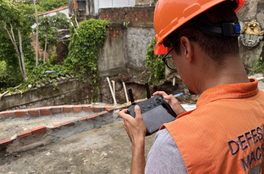 Defesa Civil de Maceió usa tecnologia para monitorar ocorrências em áreas de difícil acesso