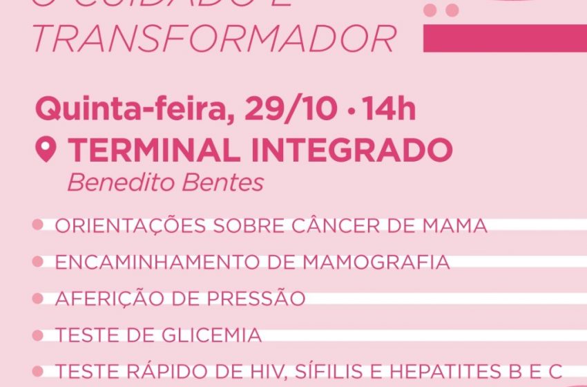 Maceió Rosa: bate-papo online e serviços de saúde acontecem nesta quinta