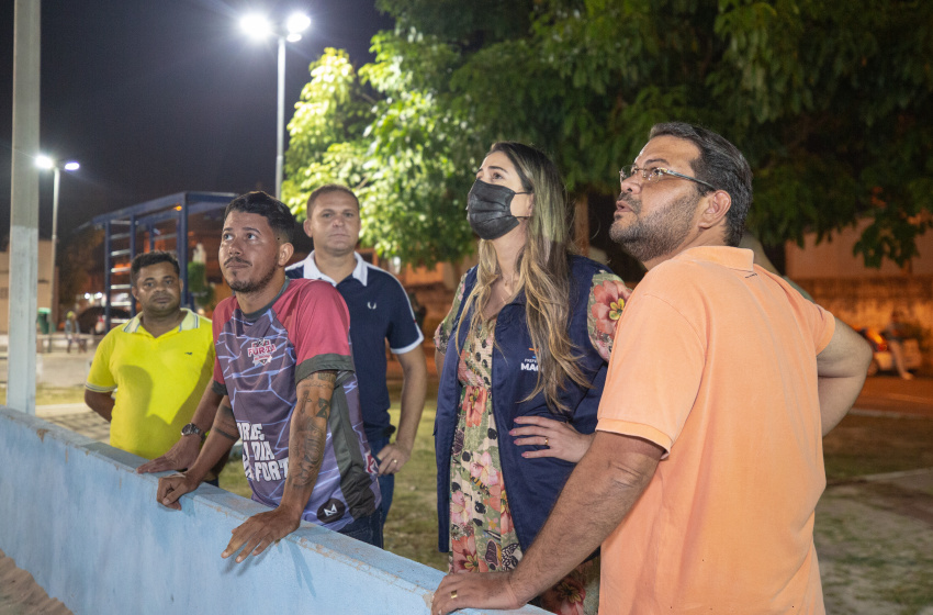 Equipe da Sima faz vistoria na iluminação dos bairros Canaã e Ouro Preto