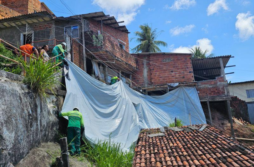 Defesa Civil de Maceió protegeu 174 pontos com lonas brancas em áreas de risco