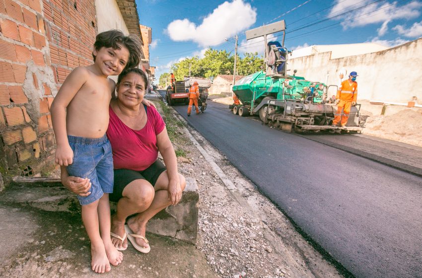 Tabuleiro do Martins recebe mais quatro ruas pavimentadas