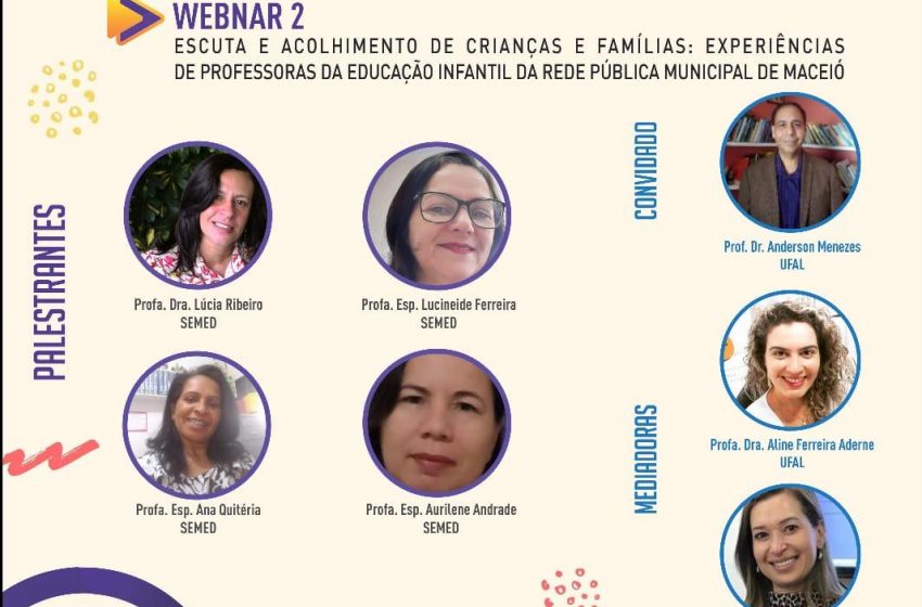 Webinários debatem experiências da  educação infantil na pandemia