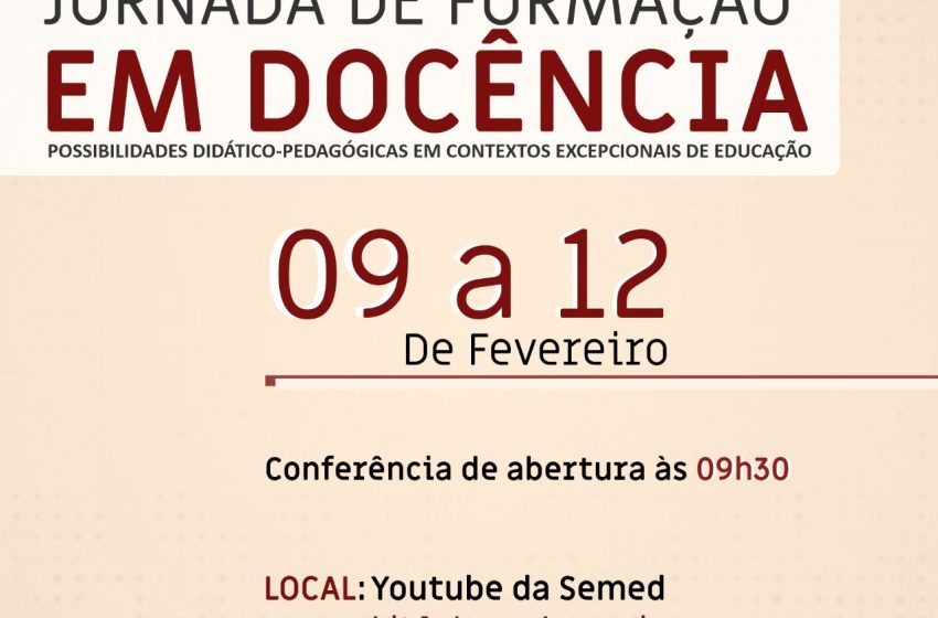 Semed promove Jornada de Formação em Docência