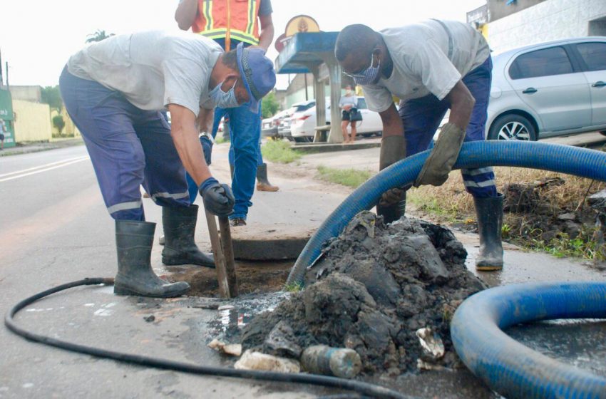 Santa Amélia recebe serviços de manutenção e construção de galeria pluvial