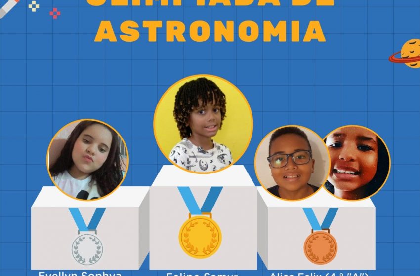 Alunos da escola Pompeu Sarmento são premiados em Olimpíada de Astronomia