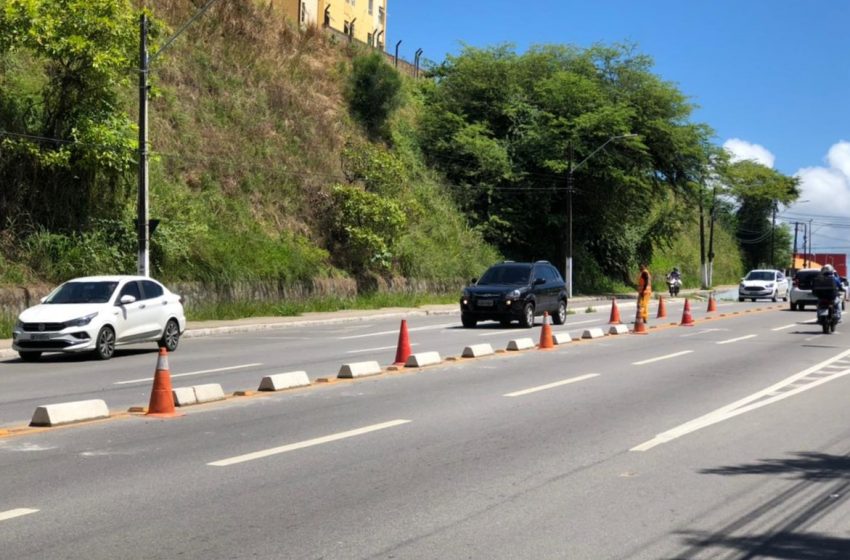 SMTT executa manutenção de prismas na Avenida Leste-Oeste, no Jacintinho