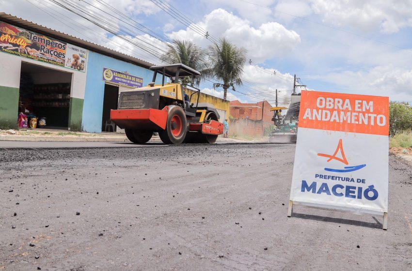 Programa Maceió Tem Pressa inicia pavimentação na Cidade Universitária