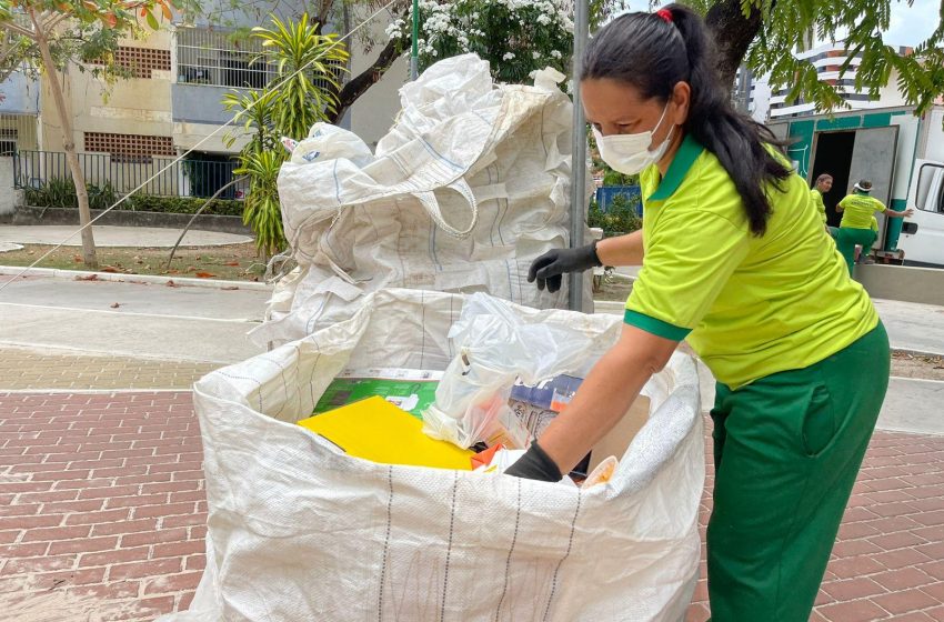 Prefeitura recolheu em novembro mais de 110 toneladas de recicláveis