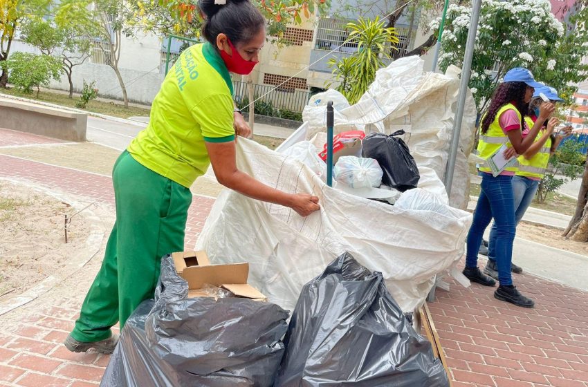 Campanha recolhe cerca de 350 kg de materiais recicláveis no entorno do Corredor Vera Arruda