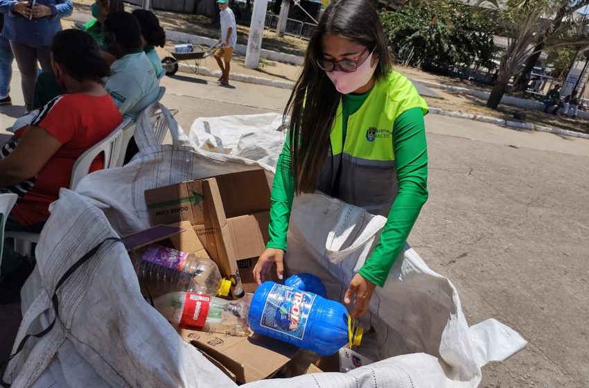 Recicla Maceió recolhe mais de 500 kg de materiais recicláveis no Benedito Bentes