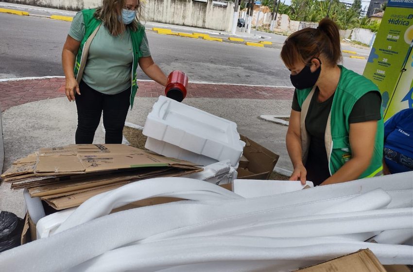Campanha Recicla Maceió recolhe mais de 300 kg de recicláveis no bairro do Farol