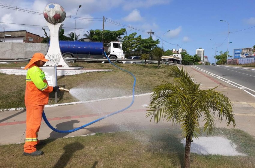 Canteiros públicos de Maceió ganham irrigação sustentável com chorume tratado