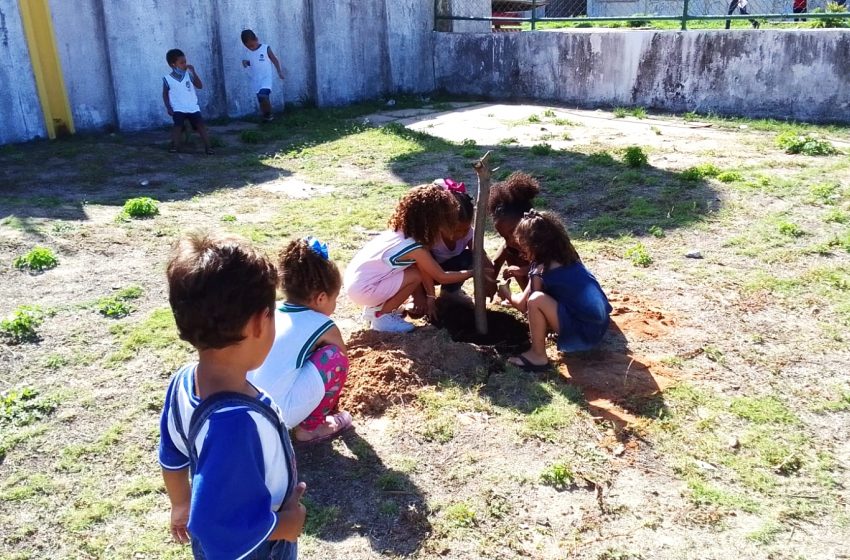 Creches e escolas municipais realizam ações para conscientizar alunos sobre a preservação ambiental