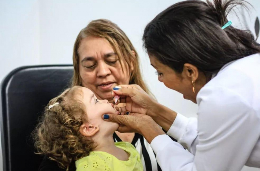 Vacinação oral contra poliomielite será aplicada em nove Unidades de Referência do Município