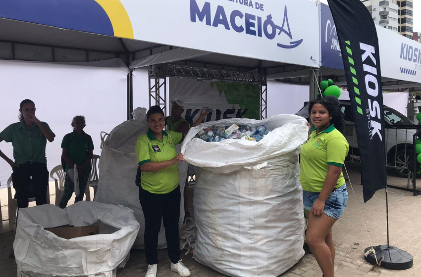 Parceria entre Prefeitura de Maceió e evento esportivo coleta mais de 900 quilos de recicláveis