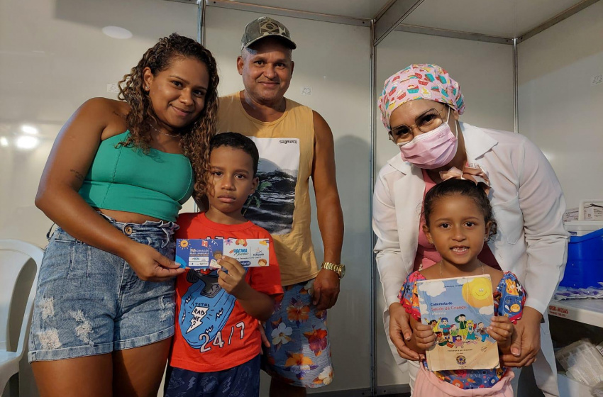 Prefeitura promove vacinação infantil na Rua Aberta durante feriado desta quarta (12)