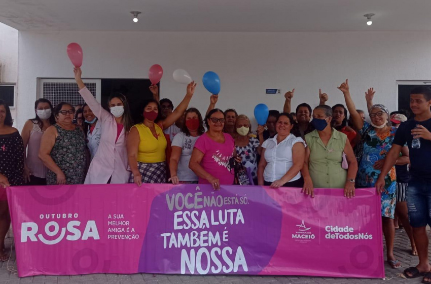 Ações em unidades de saúde finalizam campanha do Outubro Rosa em Maceió