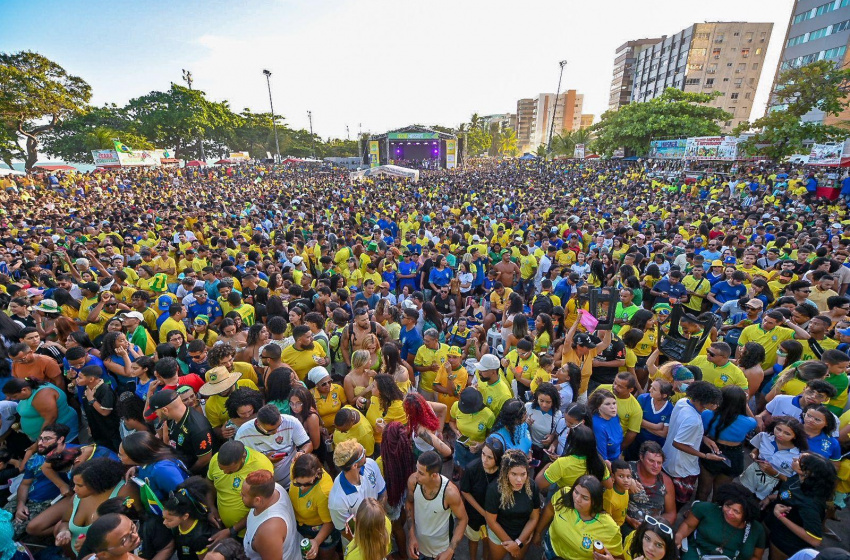 Telões na Pajuçara e Benedito Bentes transmitem o jogo do Brasil nesta segunda-feira (28)