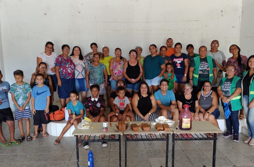 Desenvolvimento Sustentável realiza oficina de sabão com mulheres do bairro Santa Lúcia