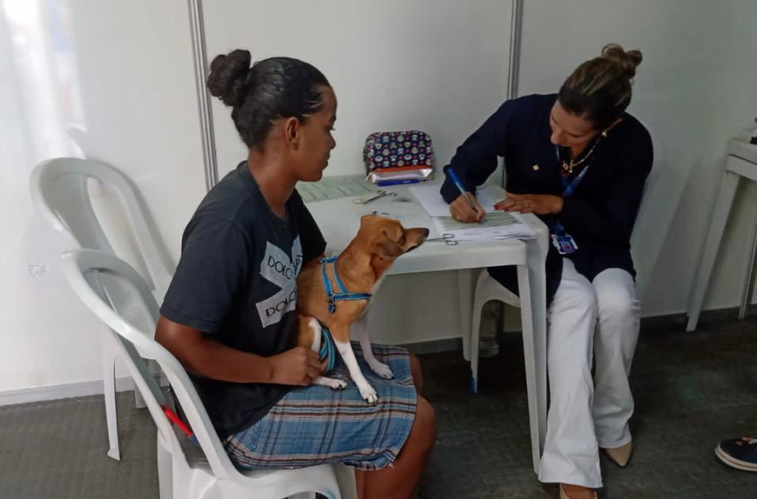 Gabinete da Causa Animal conclui triagem com o Castramóvel na Vila Saem