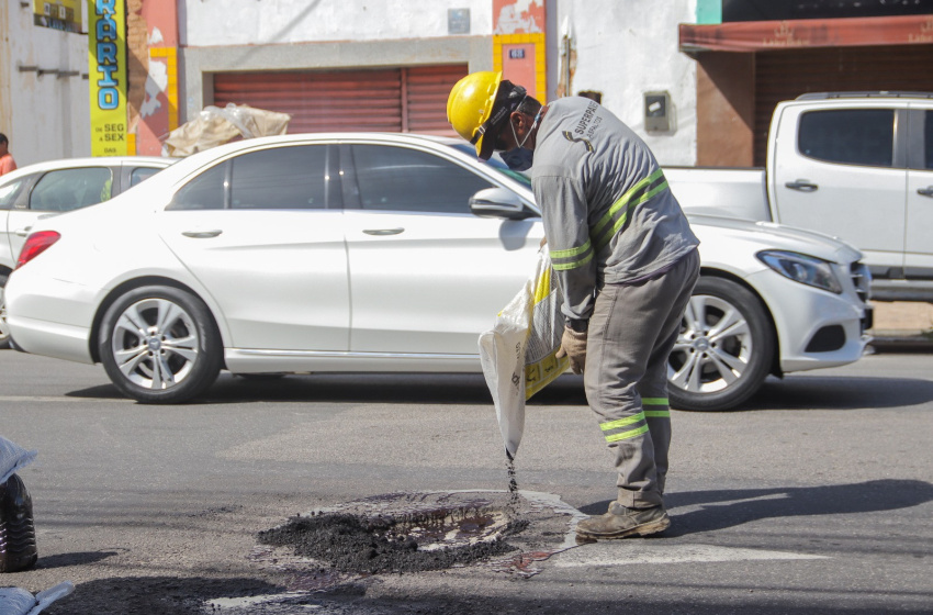 Asfalto frio utilizado pela Prefeitura de Maceió permite ação em situações emergenciais