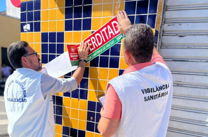 Vigilância Sanitária interdita fábrica de bolos e salgados no Centro de Maceió