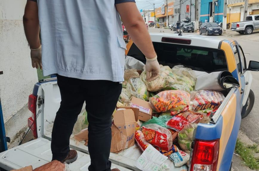 Vigilância Sanitária apreende 1.500 kg de alimentos em atacadista na Levada