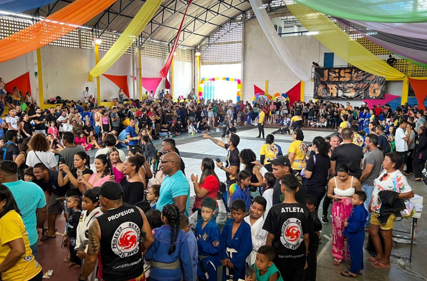 Festival kids reúne mais de 400 atletas de Jiu-jítsu na parte alta de Maceió