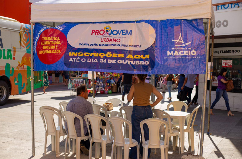 Inscrições para o ProJovem Urbano seguem abertas em Maceió