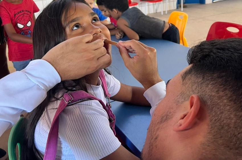 Unidade de Saúde da Família do São Jorge leva atendimentos à escola municipal