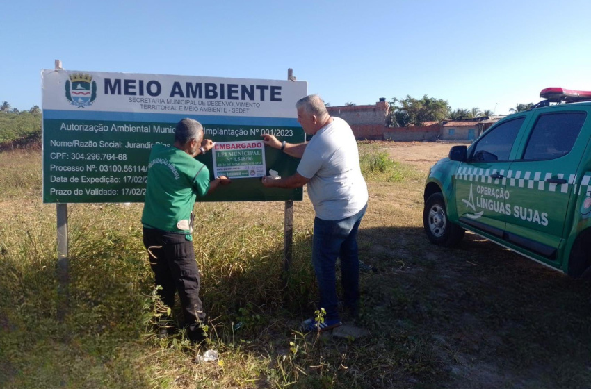 Prefeitura suspende licença ambiental de aterro irregular localizado no bairro da Pescaria