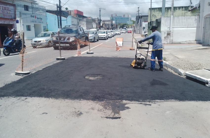 Seminfra conclui recuperação de galeria na Rua Comendador Palmeira, no Farol