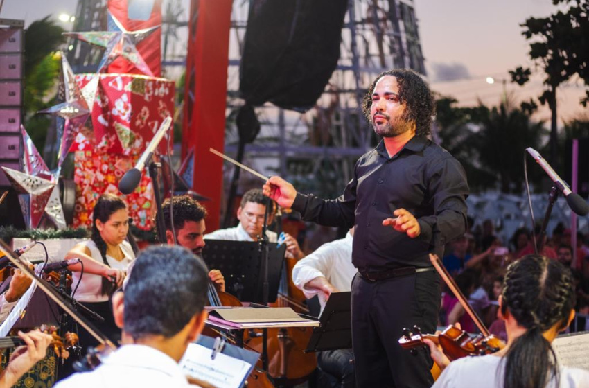Prefeitura e Orquestra Filarmônica levam música clássica à Praça Multieventos