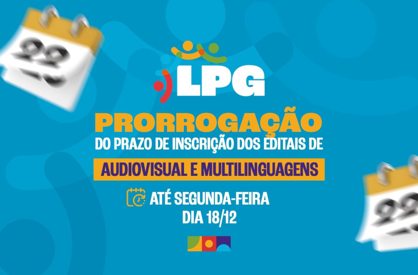 Lei Paulo Gustavo: Cultura prorroga prazo para inscrições em Editais de Audiovisual e Multilinguagens