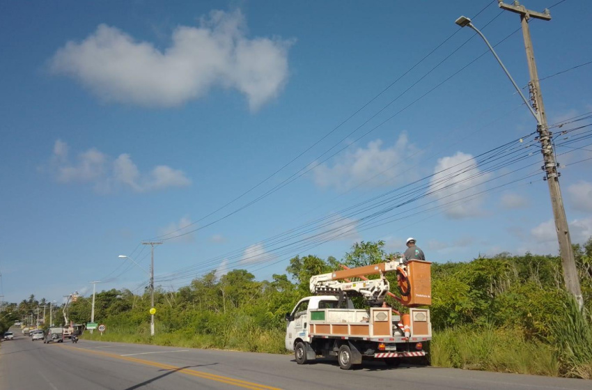 Trecho da AL-101 Norte, em Guaxuma, começa a receber iluminação em LED