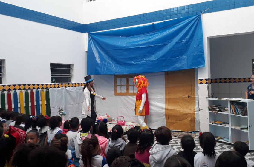 Projeto estimula hábito da leitura de alunos da Escola Municipal Zilka de Oliveira