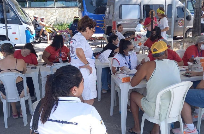 Saúde realiza mais de mil testes rápidos no fim de semana