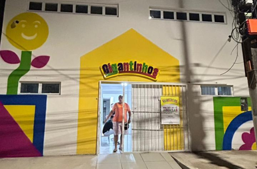 Comunidade do Graciliano Ramos recebe mais uma creche Gigantinho