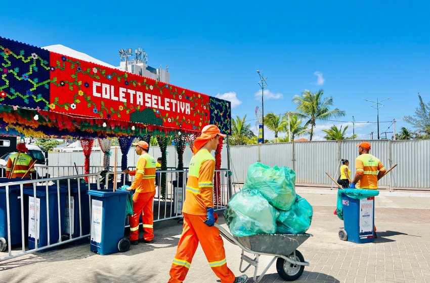 Coleta seletiva no Verão Massayó retirou mais de 3,7 toneladas de recicláveis