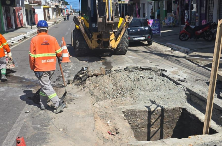 Infraestrutura realiza obra emergencial em galeria de drenagem no Clima Bom