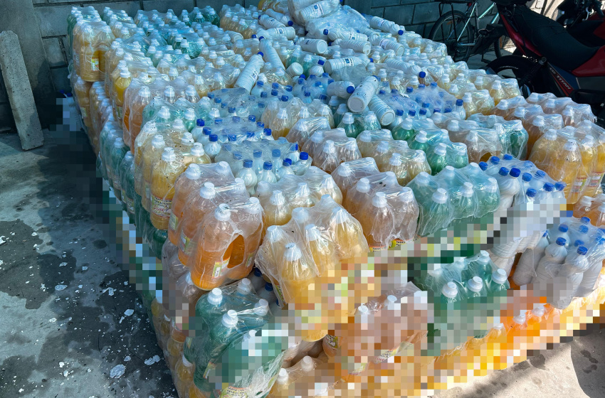 Vigilância Sanitária  apreende mais de  5 mil litros de saneantes clandestinos no Canaã