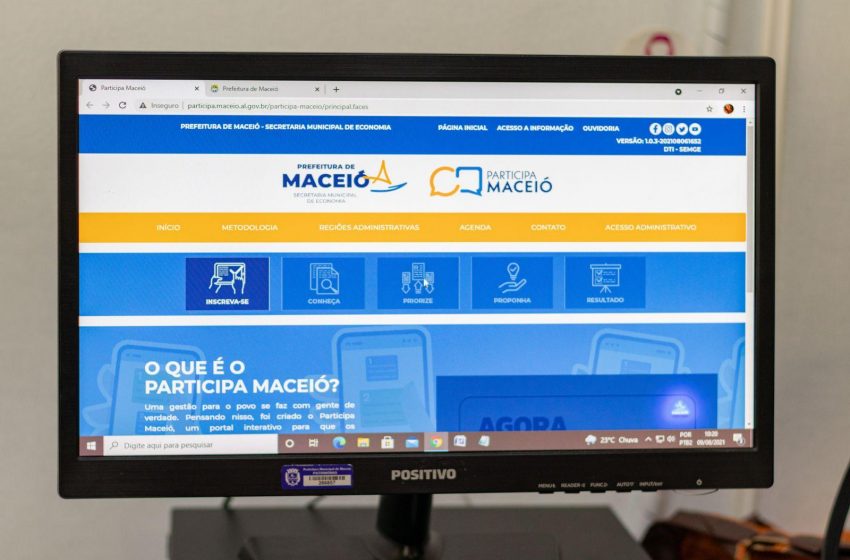 Prefeitura lança o ‘Participa Maceió’ para contribuir com a elaboração do Plano Plurianual