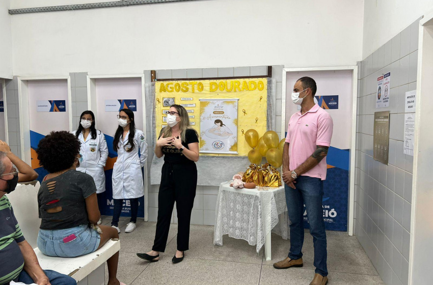 Prefeitura inicia ações do Agosto Dourado na UBS Osvaldo Brandão Vilela