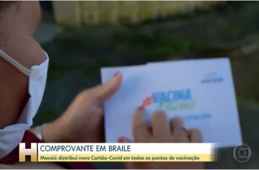 Pioneirismo de Maceió com cartão em braile é destaque em rede nacional