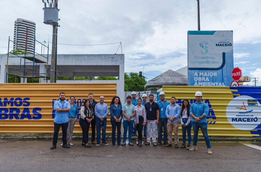Companhia Andina de Fomento e técnicos da Infraestrutura visitam obras em Maceió