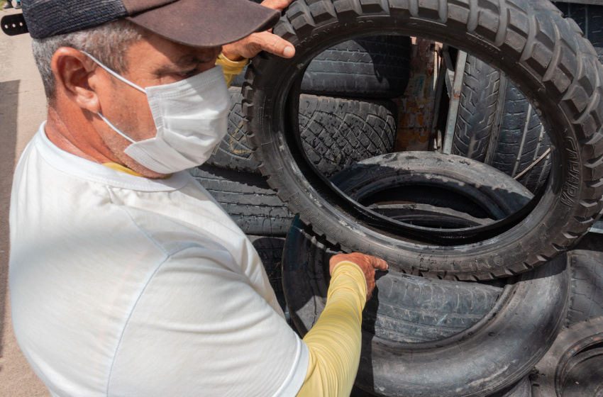 Mutirão da Prefeitura em borracharias de Maceió vai recolher pneus inservíveis