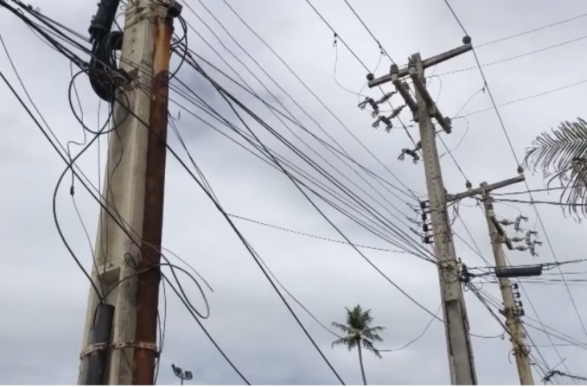 Secretaria notifica Equatorial para promover ordenamento de cabos em postes de Maceió