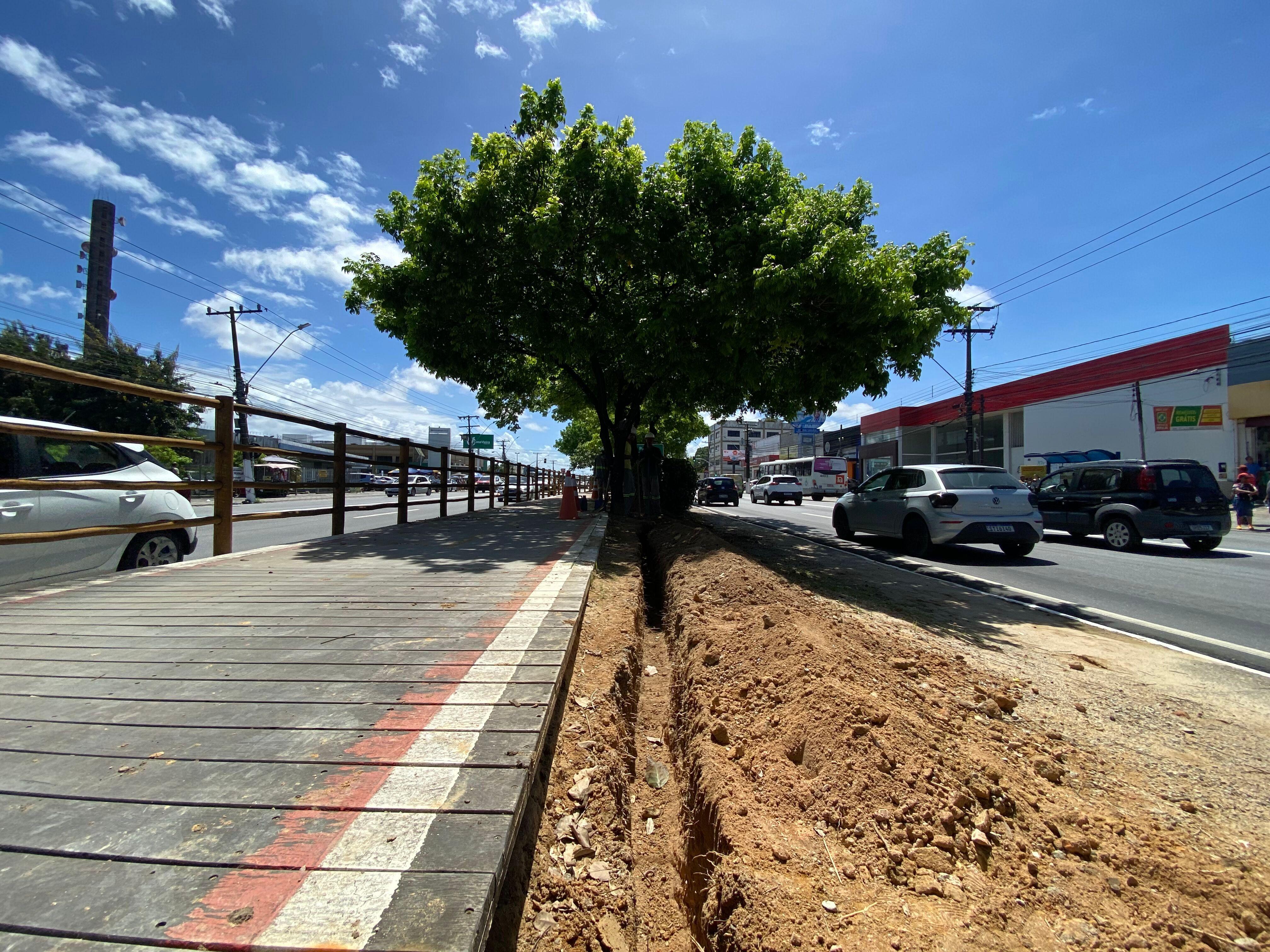 Prefeitura inicia nova etapa da iluminação na ciclovia da Avenida Fernandes Lima